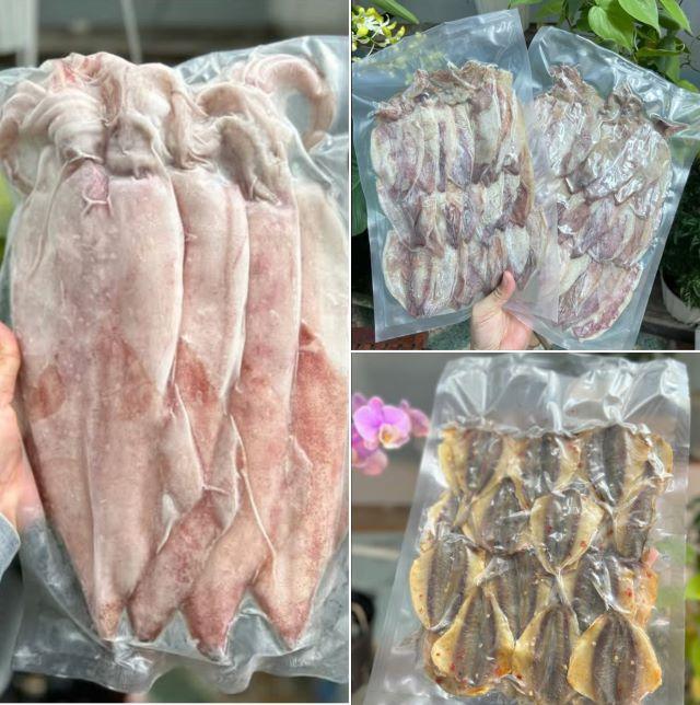 Hải sản khô mua về làm quà - Ảnh từ BíchTrâm Đinh