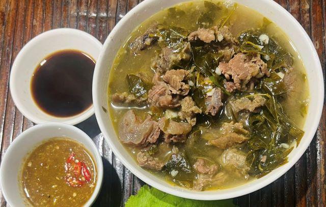 Thịt trâu lá lồm - Đặc sản Hòa Bình