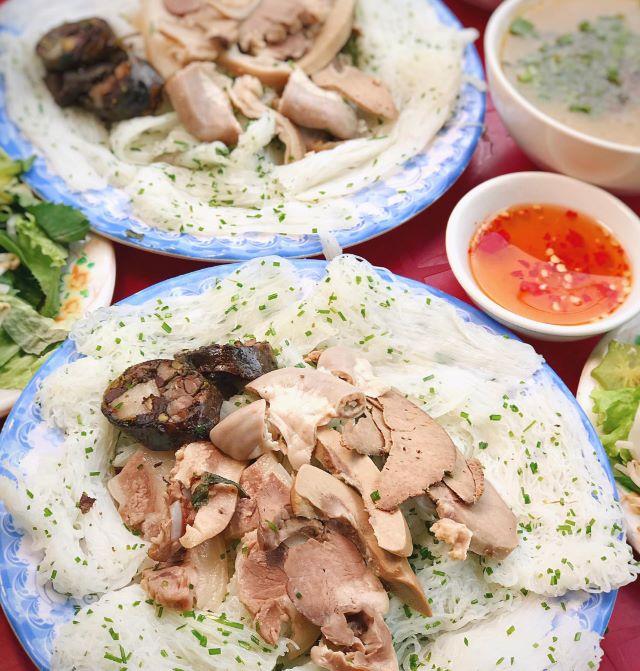Bánh hỏi cháo lòng Quy Nhơn - Ảnh từ Gà Bông Foodie