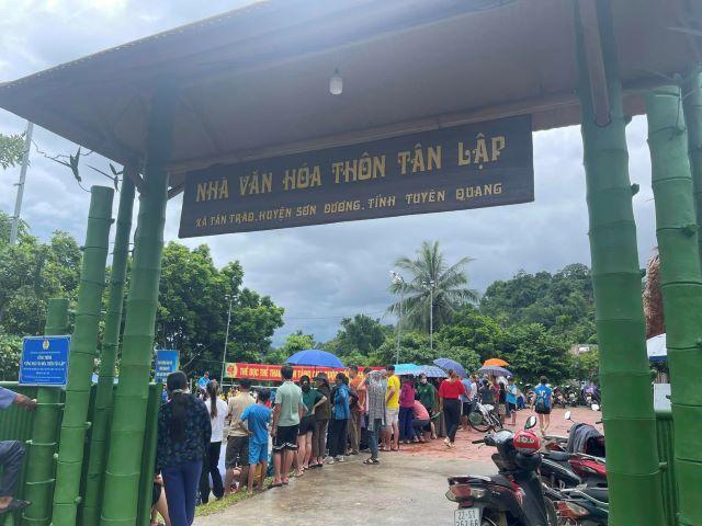 Nhà văn hóa thôn Tân Lập trong Khu di tích ATK Tân Trào - Ảnh sưu tầm