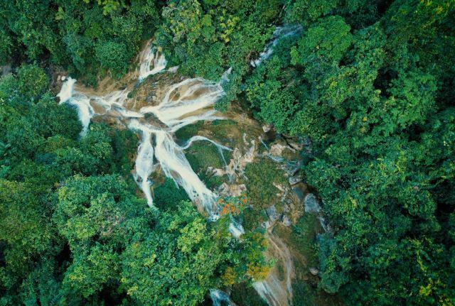 Thác Bản Ba Tuyên Quang qua góc nhìn từ trên cao - Ảnh sưu tầm
