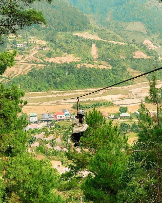 Trải nghiểm cảm giác đường trượt dây zipline dài 1,2 km - Ảnh sưu tầm