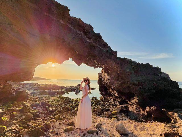 Check in Cổng Tò Vò Lý Sơn - Ảnh từ Trần Thu Huyền