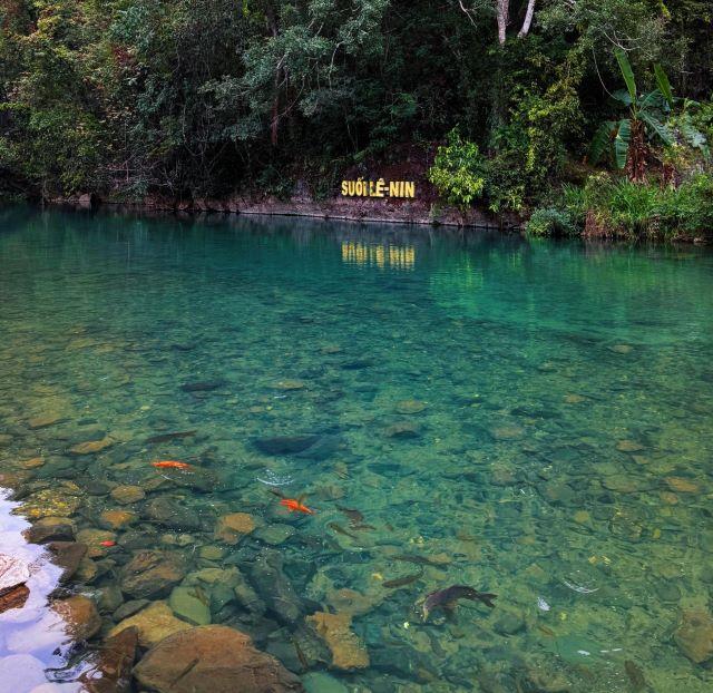 Suối Lê Nin trong Khu di tích Pác Bó cao Bằng - Ảnh từ Tài Nguyễn