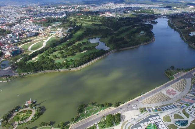 Hồ Xuân Hương view từ trên cao - Ảnh sưu tầm