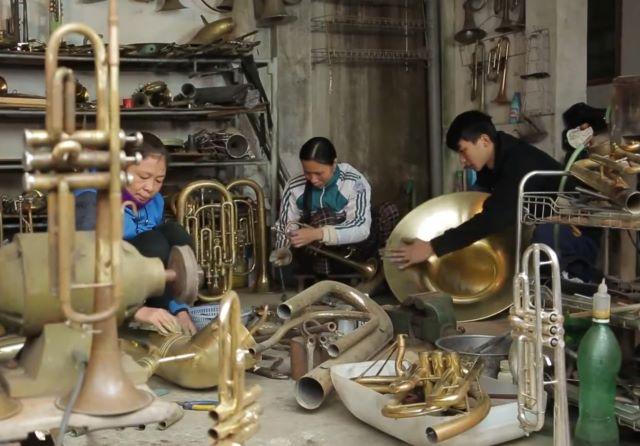 Làng kèn đồng Phạm Pháo ở Nam Định - Ảnh sưu tầm