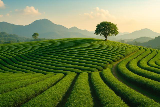 Đồi chè Tân Cương