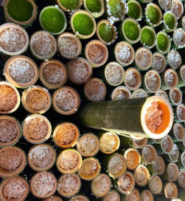 Cơm lam ống tre - Đặc sản vùng Tây Nguyên - Ảnh sưu tầm