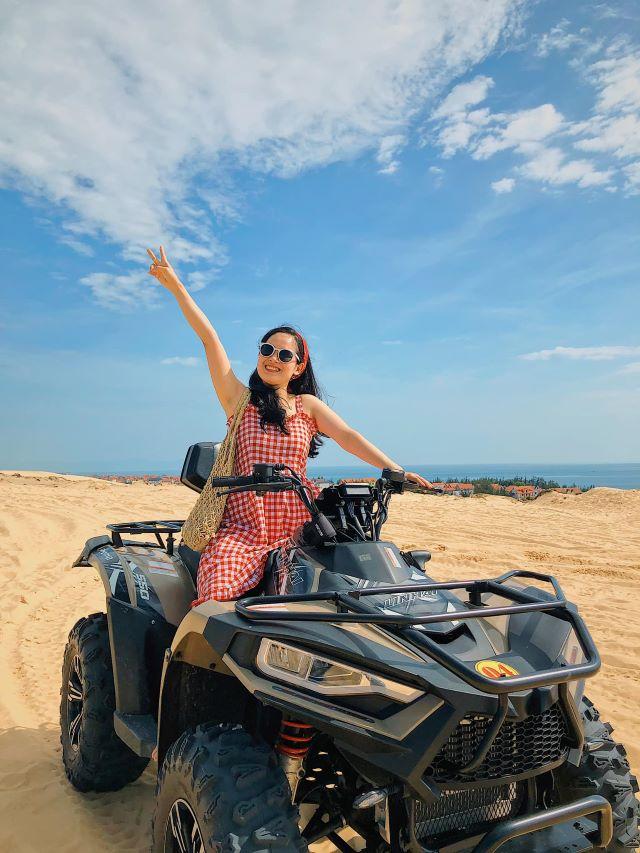 Trải nghiệm chạy xe địa hình trên Đồi cát Quang Phú  - Ảnh từ Ánh Hằng