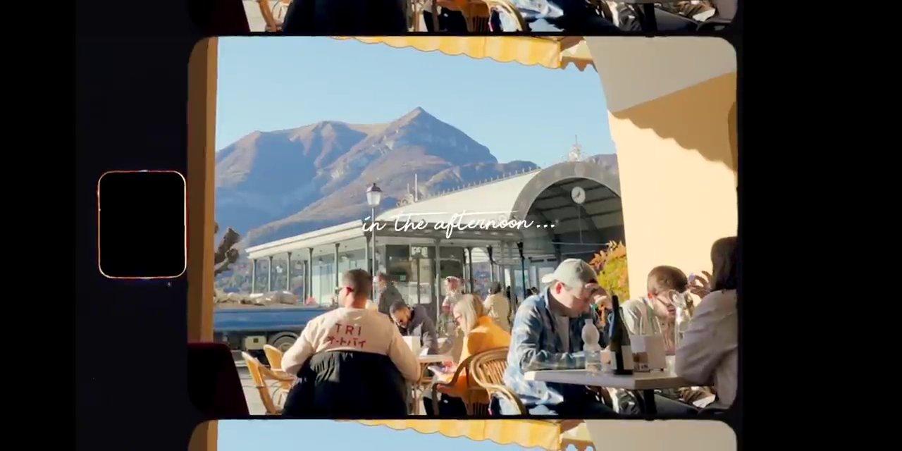 Con phố Via Serbelloni vắng vẻ ở Bellagio, cho thấy vẻ đẹp tĩnh lặng khác lạ của Como vào mùa đông.