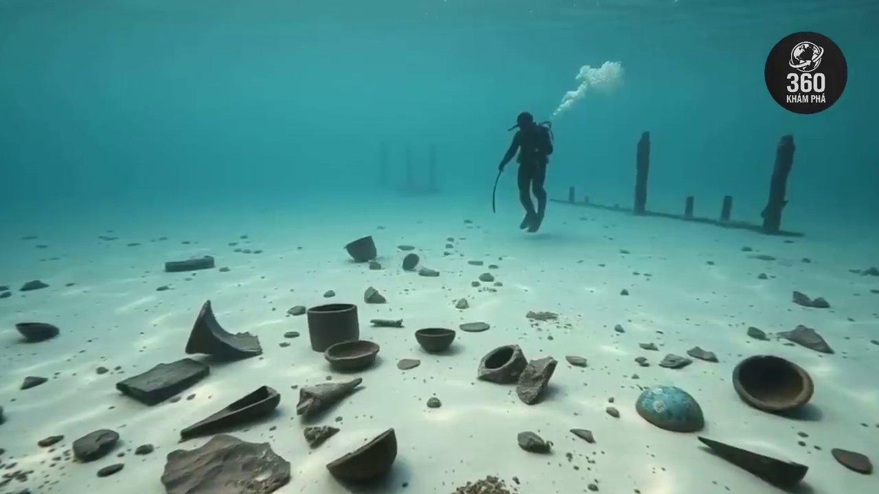 Các mảnh gốm sứ cổ được tìm thấy dưới đáy biển Vân Đồn - minh chứng cho một thương cảng sầm uất.
