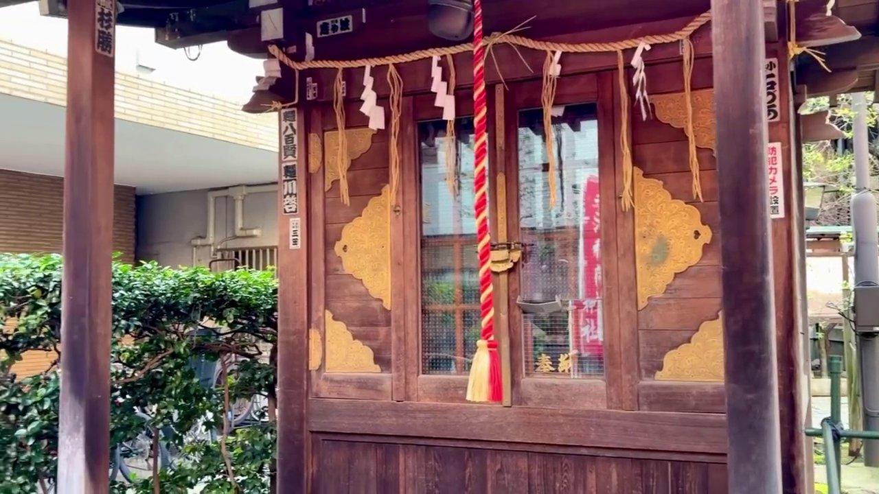 Một du khách đang kéo vali nhỏ gọn trên đường phố Nhật Bản, mặc một chiếc áo khoác nhẹ.